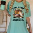 History Month Teacher Reading Book Lover Floral Stack Premium Tri-Blend Women's Comfort Colors T-Shirt Violet