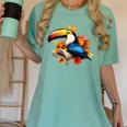 Toucan Reading Book Women's Comfort Colors T-Shirt Violet Toucan Reading Book Women's Comfort Colors T-Shirt Violet