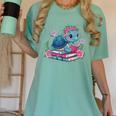 Turtle Bookworm Reading Book Bookworm Book Nerd Cute Graphic Women's Comfort Colors T-Shirt Violet