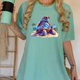 Turtle Wearing Sunglasses Reading A Book On The Beach Summer Women's Comfort Colors T-Shirt Violet
