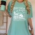 Unapologetically Anti Social Book Club Introvert Reader Women's Comfort Colors T-Shirt Violet