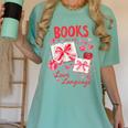Valentines Book Lover Romance Books Are My Love Language Women's Comfort Colors T-Shirt Violet Valentines Book Lover Romance Books Are My Love Language Women's Comfort Colors T-Shirt Violet