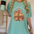 Valentine's Swooning Over Stories Cupid And Book Lover Tee Women's Comfort Colors T-Shirt Violet