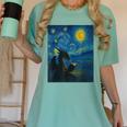 Van Gogh Starry Night Fantasy Reader Dragon Reading Book Women's Comfort Colors T-Shirt Violet Van Gogh Starry Night Fantasy Reader Dragon Reading Book Women's Comfort Colors T-Shirt Violet