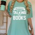 Warning I May Start Talking About Books Women's Comfort Colors T-Shirt Violet Warning I May Start Talking About Books Women's Comfort Colors T-Shirt Violet