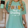 Wild About Reading Book Lover Bookworm Library Day Women's Comfort Colors T-Shirt Violet Wild About Reading Book Lover Bookworm Library Day Women's Comfort Colors T-Shirt Violet
