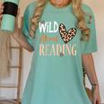 Wild About Reading Teacher Books Reader Lovers Leopard Zebra Women's Comfort Colors T-Shirt Violet Wild About Reading Teacher Books Reader Lovers Leopard Zebra Women's Comfort Colors T-Shirt Violet