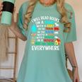 I Will Read Books On A Boat & Everywhere Women's Comfort Colors T-Shirt Violet I Will Read Books On A Boat & Everywhere Women's Comfort Colors T-Shirt Violet