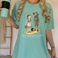 Wizard Of Oz Book Quote Scarecrow Dorothy Retro Drawing Women's Comfort Colors T-Shirt Violet