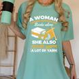 Woman Survives On Books Yarn Knitting Crochet Premium Tri-Blend Women's Comfort Colors T-Shirt Violet Woman Survives On Books Yarn Knitting Crochet Premium Tri-Blend Women's Comfort Colors T-Shirt Violet