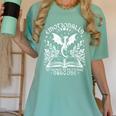 Women Dragons Bookish Fantasy Book Club Book Lover Reader Women's Comfort Colors T-Shirt Violet