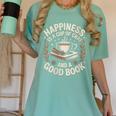 Women's Chai Tea And Books Chai Latte Lover Women's Comfort Colors T-Shirt Violet