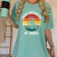 Women's Easily Distracted By Books Women's Comfort Colors T-Shirt Violet Women's Easily Distracted By Books Women's Comfort Colors T-Shirt Violet