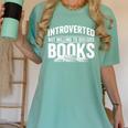Women's Introverted But Willing To Discuss Books Women's Comfort Colors T-Shirt Violet