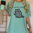 Women's i Require Books Raccoon Women's Comfort Colors T-Shirt Violet