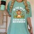 Women's Wild About Reading Book Reader Lion Zoo Animals Kids Women's Comfort Colors T-Shirt Violet Women's Wild About Reading Book Reader Lion Zoo Animals Kids Women's Comfort Colors T-Shirt Violet