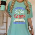 I Workout So I Can Carry More Books Exercise Books Lover Women's Comfort Colors T-Shirt Violet