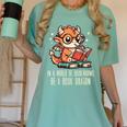 In World Of Bookworms Be Book Dragon Cute Women Kids Men Women's Comfort Colors T-Shirt Violet