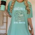 In A World Of Bookworms Be A Book Dragon Book Lover Reader Women's Comfort Colors T-Shirt Violet
