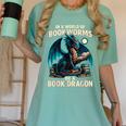 In a World Of Bookworms Be a Book Dragon Reading Women's Comfort Colors T-Shirt Violet