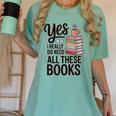 Yes I Really Do Need All These Books Coffee Women's Comfort Colors T-Shirt Violet