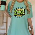 ZING Comic Book Retro Artwork – Cartoon Collector Women's Comfort Colors T-Shirt Violet ZING Comic Book Retro Artwork – Cartoon Collector Women's Comfort Colors T-Shirt Violet