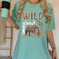 Zoo Animals Wild About Reading Books Reader Lover Librarian Women's Comfort Colors T-Shirt Violet Zoo Animals Wild About Reading Books Reader Lover Librarian Women's Comfort Colors T-Shirt Violet