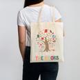 100 Days In The Books Reading Teacher Cute Book Lover Canvas Tote Bag