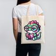 Adorable Book Lover Basilisk With Reading Glasses Cute Canvas Tote Bag