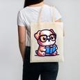 Adorable Book Lover Bulldog With Reading Glasses Cute Raglan Baseball Tee Canvas Tote Bag Adorable Book Lover Bulldog With Reading Glasses Cute Raglan Baseball Tee Canvas Tote Bag