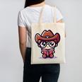 Adorable Book Lover Cowboy With Reading Glasses Cute Canvas Tote Bag Adorable Book Lover Cowboy With Reading Glasses Cute Canvas Tote Bag