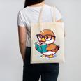 Adorable Book Lover Mallard Duck With Reading Glasses Cute Canvas Tote Bag Adorable Book Lover Mallard Duck With Reading Glasses Cute Canvas Tote Bag