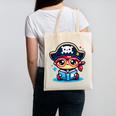 Adorable Book Lover Pirate With Reading Glasses Cute Canvas Tote Bag Adorable Book Lover Pirate With Reading Glasses Cute Canvas Tote Bag