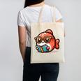 Adorable Book Lover Salmon With Reading Glasses Cute Canvas Tote Bag Adorable Book Lover Salmon With Reading Glasses Cute Canvas Tote Bag