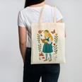 Alice In Wonderland Book Lover Lewis Carroll Rabbit Canvas Tote Bag