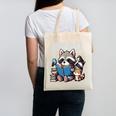Animals Raccoon Reading Book Librarian Across America Kids Canvas Tote Bag