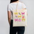 Apple Coquette Bow Books First Day Of School Back To School Canvas Tote Bag