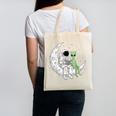 Astronaut Reading Book To Alien Moon Space Book Lover Men Canvas Tote Bag Astronaut Reading Book To Alien Moon Space Book Lover Men Canvas Tote Bag
