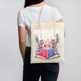 Axolotl Books Readsalotl Reading Bookworm Boys Girls Canvas Tote Bag