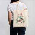 Im With The Banned Floral Flower Book Lover Canvas Tote Bag