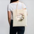 Barely Tolerable Book Lover Bookish Floral Bookworm Canvas Tote Bag