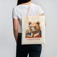 Bear Reading Book Glasses Library Zoo Teacher School Animal Canvas Tote Bag Bear Reading Book Glasses Library Zoo Teacher School Animal Canvas Tote Bag