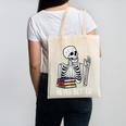 Never Better Skeleton Read Reading Book Librarian Men Women Canvas Tote Bag