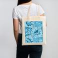 Blue Comic Book Blue Graphic Canvas Tote Bag