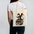 Book Dragon Canvas Tote Bag Book Dragon Canvas Tote Bag