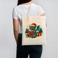 Book Dragon Christmas Reading For Fantasy Lovers Canvas Tote Bag