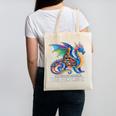 Be a Book Dragon Reading Canvas Tote Bag