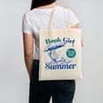 Book Girl Summer Bookish Beach Canvas Tote Bag