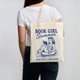 Book Girl Summer Canvas Tote Bag