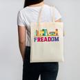 Book Lover Freedom Librarian Vintage Retro Reading Present Canvas Tote Bag